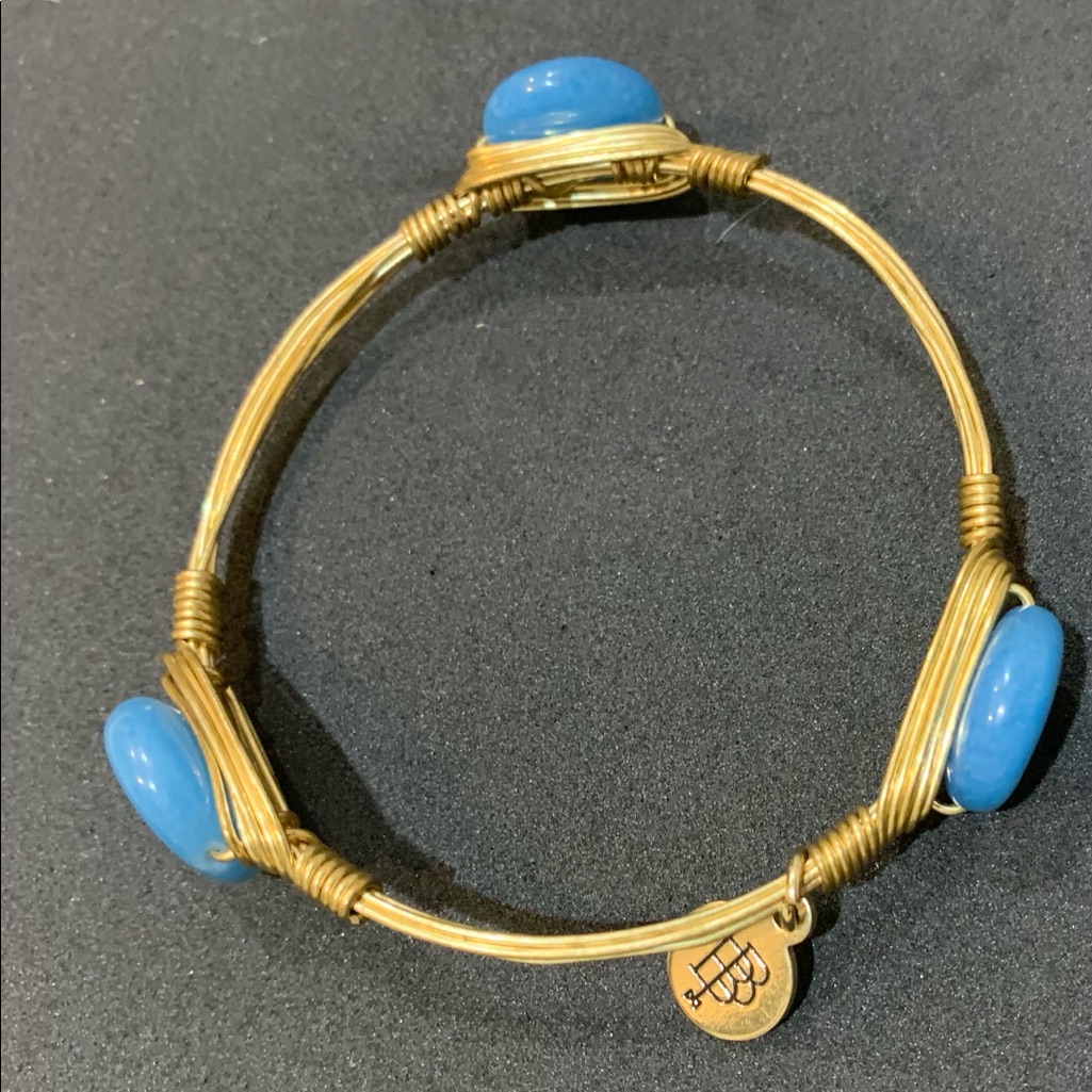 Bourbon And Boweties Blue Bracelet Bangle 9$
